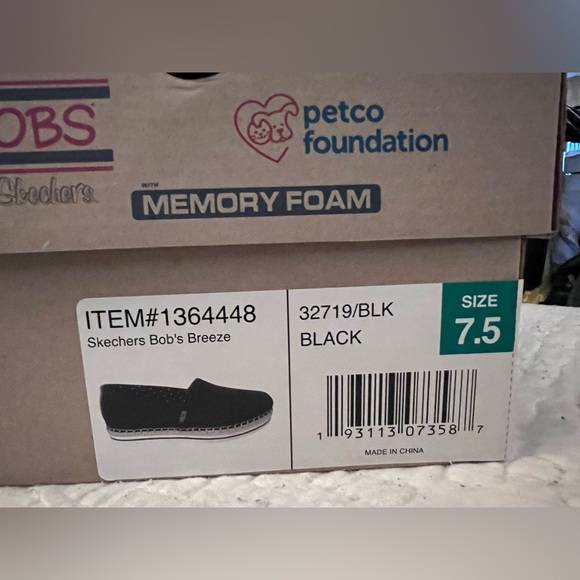 COPY - NWT in box. Bob’s by Sketchers memory foam. Black, size 7.5 - Picture 2 of 8